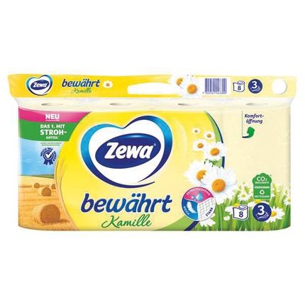 Zewa Toilet Paper 3Ply Camomille 8 Packs Of 150 Sheets