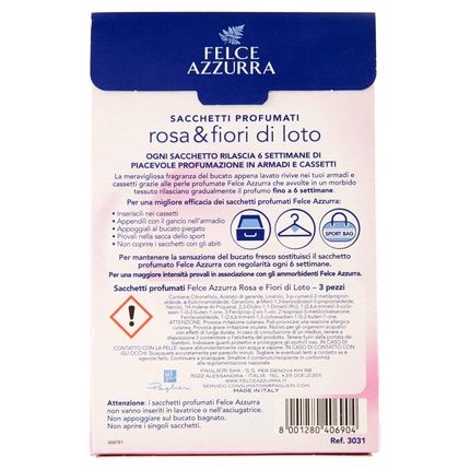 Felce Azzurra Scented Sachets Pink And Almond Eyes - 6 Packs Of 3 - Image 3