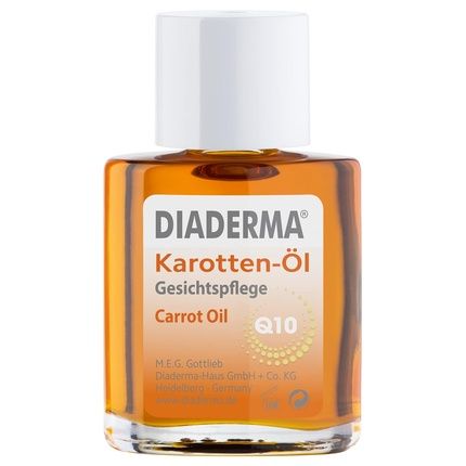 Diaderma Carrot Oil Face Care: Natural Cosmetics With Q10, Gives A Fresh Complexion And Smooth Skin, Prevents Wrinkle Formation 30Ml