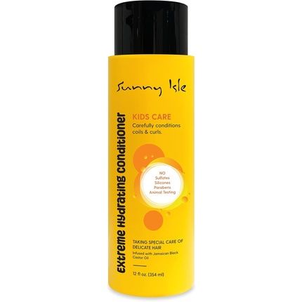 Sunny Isle Kids Care Extreme Hydrating Conditioner 12Oz - Gentle Care For Coils