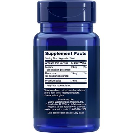 Life Extension Potassium Iodide 130Mg 14 Tablets