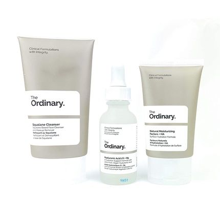 The Daily Set - Squalane Cleanser, Hyaluronic Acid Serum, And Natural Moisturizing Factors