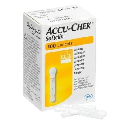 Accu-Chek Softclix 100 Lancets Blood Glucose Testing Diabetes