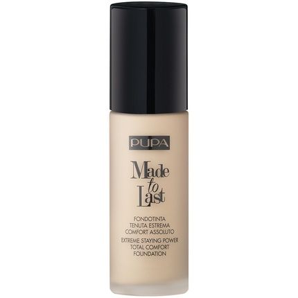 Pupa Made To Last Total Comfort Foundation Spf10 Long-Lasting Mattifying Foundation 001 30Ml