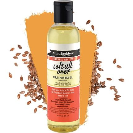 Aunt Jackie'S Flaxseed Soft All Over Multi-Purpose Oil 237Ml