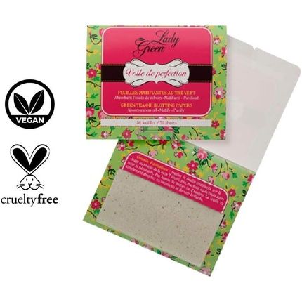 Lady Green Voile De Perfection Mattifying Tea Green Blotting Papers 50 Sheets - Image 3