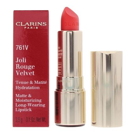Clarins Joli Rouge Velvet Matte Long Wearing Lipstick 761V Spicy Chili 35G