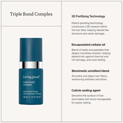 Living Proof Triple Bond Complex Hair Treatment 45Ml - Image 3