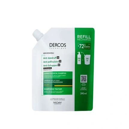 Vichy Dercos Antidandruff Shampoo For Normal To Oily Hair Ecorefill 500Ml - Image 3