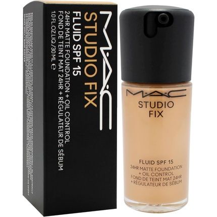 Mac Studio Fix Fluid Spf 15 24Hr Matte Foundation Plus Oil Control Nc40 For Women 1 Oz - Image 3
