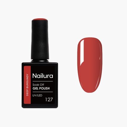 Nailura Gel Polish 127 Deep Burgundy 10 Ml