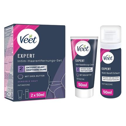 Veet Expert Intimate Hair Removal Kit - Depilatory Cream For The Intimate Area