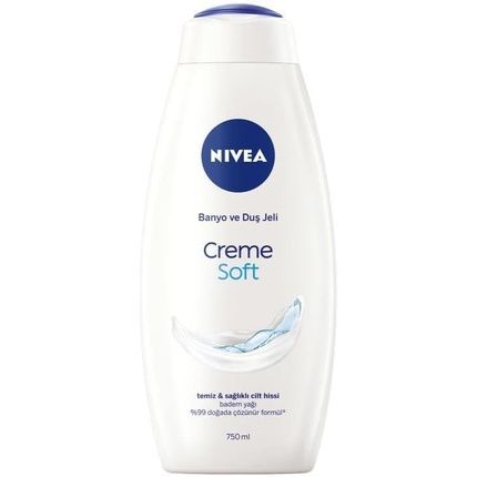 Nivea Care Shower Creme Soft 750Ml Caring Shower Body Cream With Almond Oil Moisturising Shower Gel Body Wash Skin Moisturiser