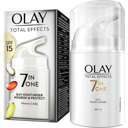 Olay Total Effects 7-In-1 Anti-Aging Moisturizer With Spf15 Niacinamide Vitamin C And E 50Ml