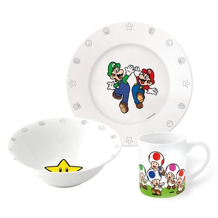 Super Mario 3-Piece Ceramic Gift Set 20045