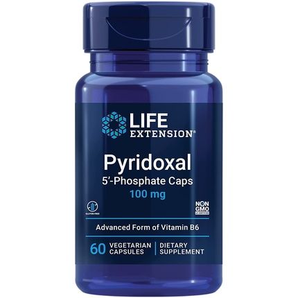 Life Extension Pyridoxal 5'-Phosphate (P-5-P) 100Mg 60 Veg Capsules