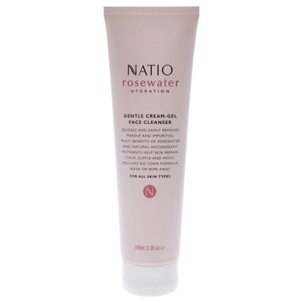 Natio Rosewater Gentle Creamgel Face Cleanser 33 Oz