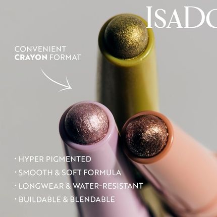 Isadora The Shimmer Eyeshadow Stick Longwear & Water-Resistant 40 Silver