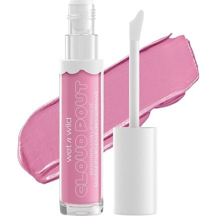 Markwins Wet N Wild Cloud Pout Marshmallow Lip Mousse Matte Liquid Lipstick With Argan Oil Avocado Oil And Vitamin E Cotton Candy Skies