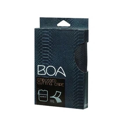 Sibel Boa Cape A/ Relief In Black With Velcro Closure