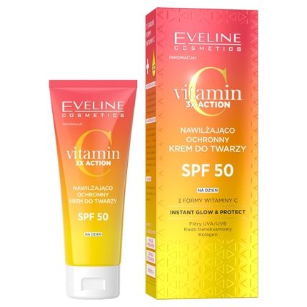Eveline Vitamin C 3X Action Moisturizing And Protective Face Cream Spf50 30Ml