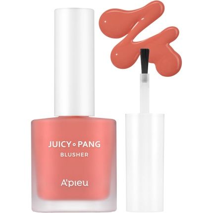 A'Pieu Juicy-Pang Water Blusher Moisturizing Finish Easy Blending Blusher Natural Look K-Beauty Peach Cr01 9G