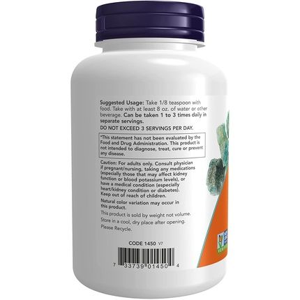 Now Potassium Chloride Powder Essential Mineral 8Oz - Image 3