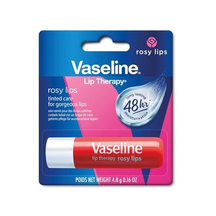 Vaseline Lip Therapy Rosy Tinted Lip Balm Lipstick With Almond And Rose Oil 4.8G