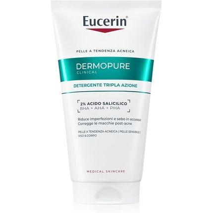 Eucerin Dermopure Clinical Triple Action Facial Cleanser 150Ml