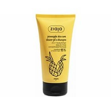 Ziaja Pineapple Skin Care Energizing Shower Gel & Shampoo 160 Ml