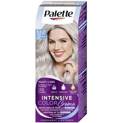 Palette Intensive Color Creme 9.5-21 Luminous Silver Blonde Permanent Hair Dye - Image 3