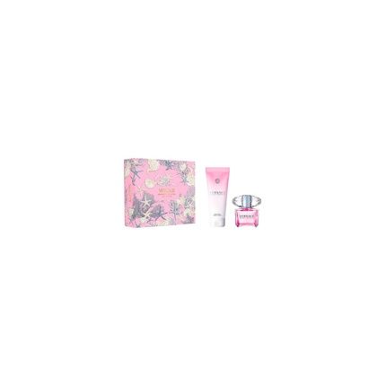 Versace Bright Crystal Eau De Toilette Spray 50 Milliliters Body Lotion 150 Milliliters Set