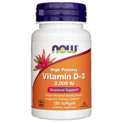 Now Foods Vitamin D3 2000 Iu 120 Capsules - Image 4