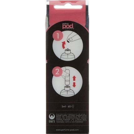 Perfume Pod Clear Refillable Perfume Atomizer With Spray And Genie-S Refill Pink - Image 3