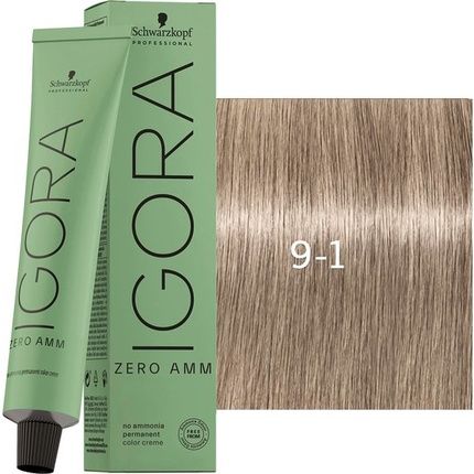 Schwarzkopf Igora Zero Amm 9-1 Extra Light Blonde Cendre 60Ml