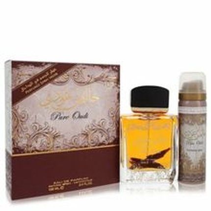 Lattafa Perfumes Pure Oudi Eau De Parfum 100Ml And Deodorant Spray 50Ml Gift Set - Image 3