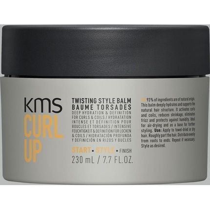 Kms Curlup Twisting Style Balm For Curls And Waves 230Ml
