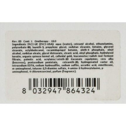 Fanola Oro Ammonia Free Dye Therapy Platinum 10 Blonde Color Keratin 100Ml - Image 3