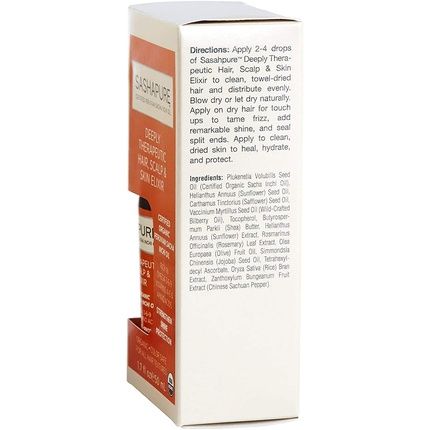 Sashapure Deeply Therapeutic Hair, Scalp & Skin Elixir 50Ml