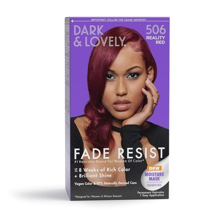 Softsheen Carson Dark And Lovely Fade Resist Rich Conditioning Hair Color 506 Reality Red