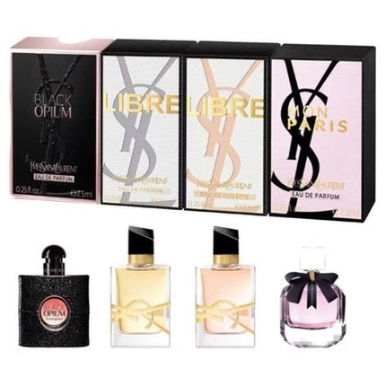 Ysl Coffret Set: Black Opium, Mon Paris, Libre, And Libre Intense Eau De Parfum - 7.5Ml Each