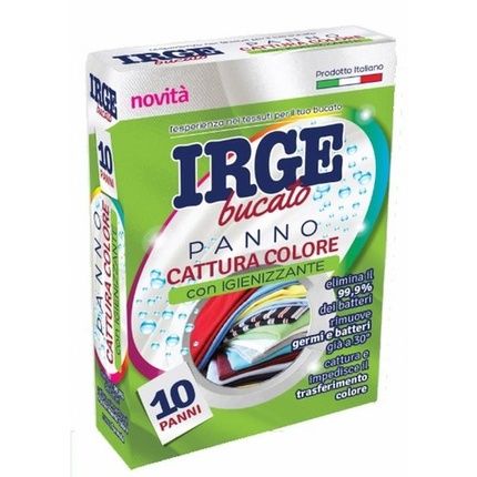 Irge Acchiappacolore قماش تعقيم لالتقاط الألوان، 10 ورقات