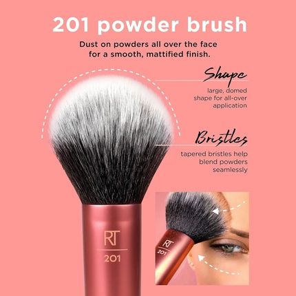 Real Techniques Ultra Plush Powder Makeup Brush For Setting Powder