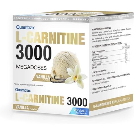 Quamtrax Nutrition L-Carnitine 3000 Vanilla Fat Burning