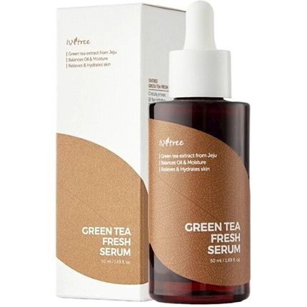 Isntree Green Tea Fresh Serum 50 Ml Hydrating Skin Serum For Excessive Sebum Production - Image 3