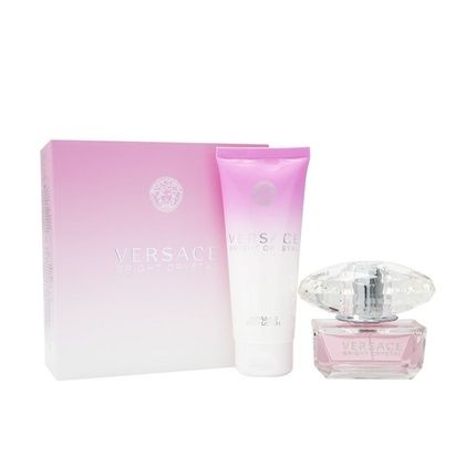 Versace Bright Crystal Eau De Toilette Spray 50Ml Set Includes 50Ml Eau De Toilette And 100Ml Body Lotion