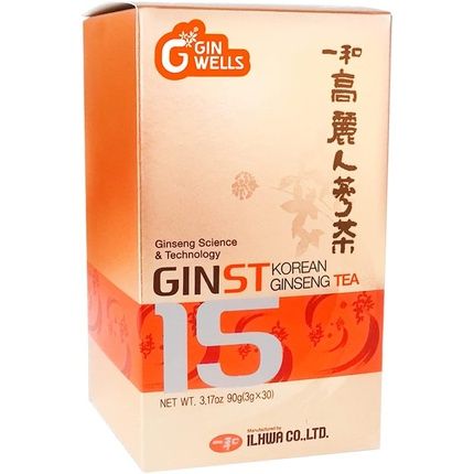 Ginst15 Tea Il Hwa Korean Ginseng Extract Soluble Granulated Tea 30 Sachets