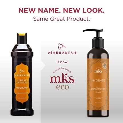 Earthly Body Mks Eco Hydrate Conditioner Nourish Moisturize Hair Protect Against Breakage Moroccan Argan Oil Hemp Seed Oil Vegan Cruelty Free Dreamsicle 10 Ounce