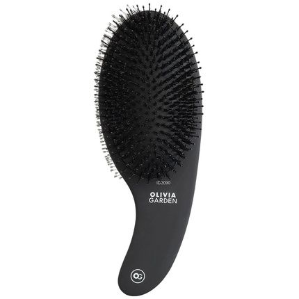 Expert Care Curve Boar & Nylon Bristles Matt Black