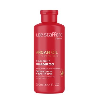 Lee Stafford Arganoil Nourishing Hair Shampoo To Rehydrate Dry Coarse Damaged Hair